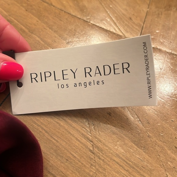 Ripley Rader Jumpsuit Strapless + Wide Leg color: Elderberry brand new !! size 2 - Picture 10 of 10